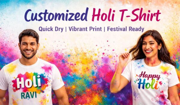 customized holi t shirt for men & women – premium color splash print