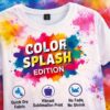 customized holi t shirt for men & women – premium color splash print