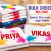 customized holi t shirt for men & women – premium color splash print